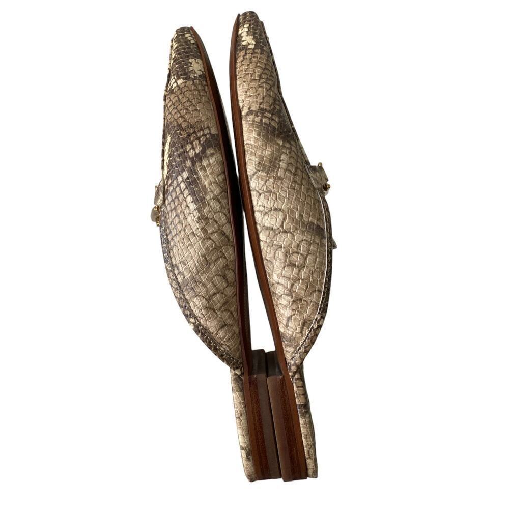 Sam Edelman Snake Print Loafers with Gold Chain - Picture 6 of 7